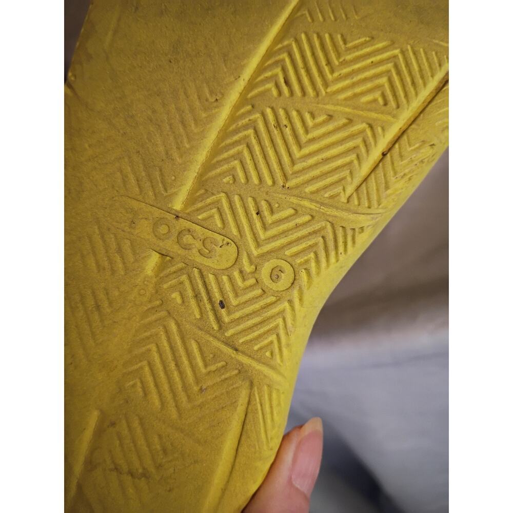 Crocs Men's Swiftwater Wave Sandals Black Yellow Sz 9 Iconic Comfort Waterproof - Picture 11 of 11